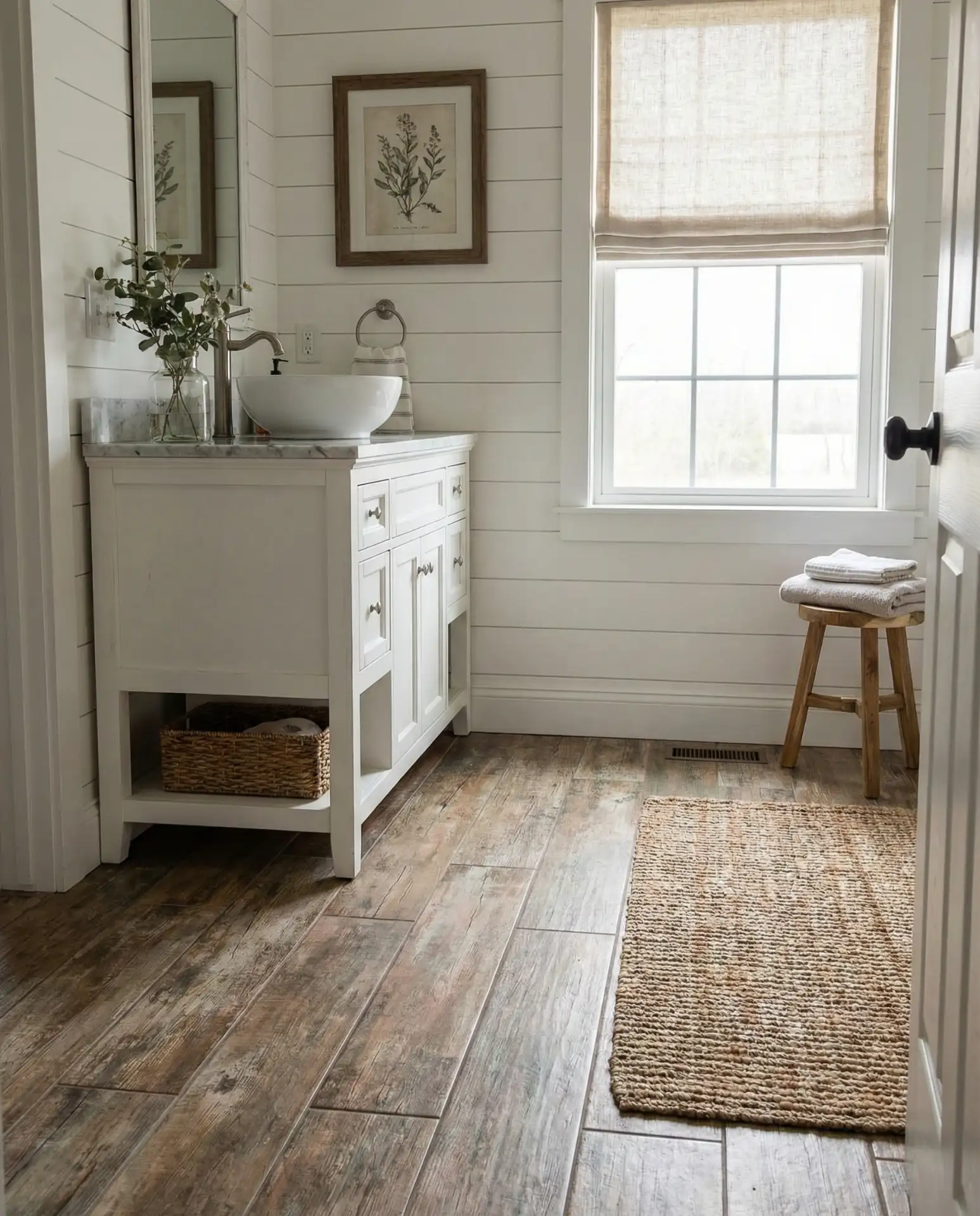 Wood-Look Tile for Farmhouse Warmth 1