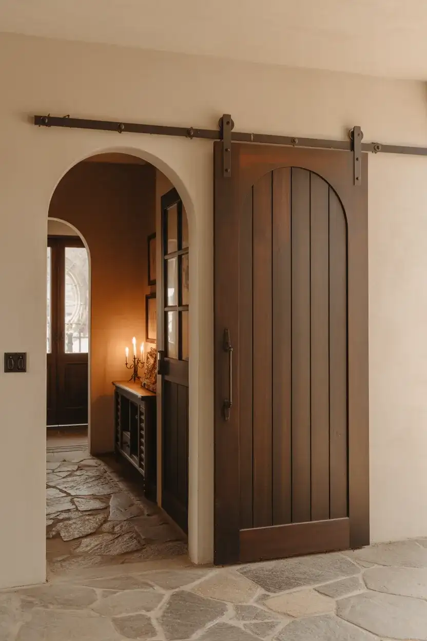 Arched Barn Door for a Romantic, Old-World Touch 1