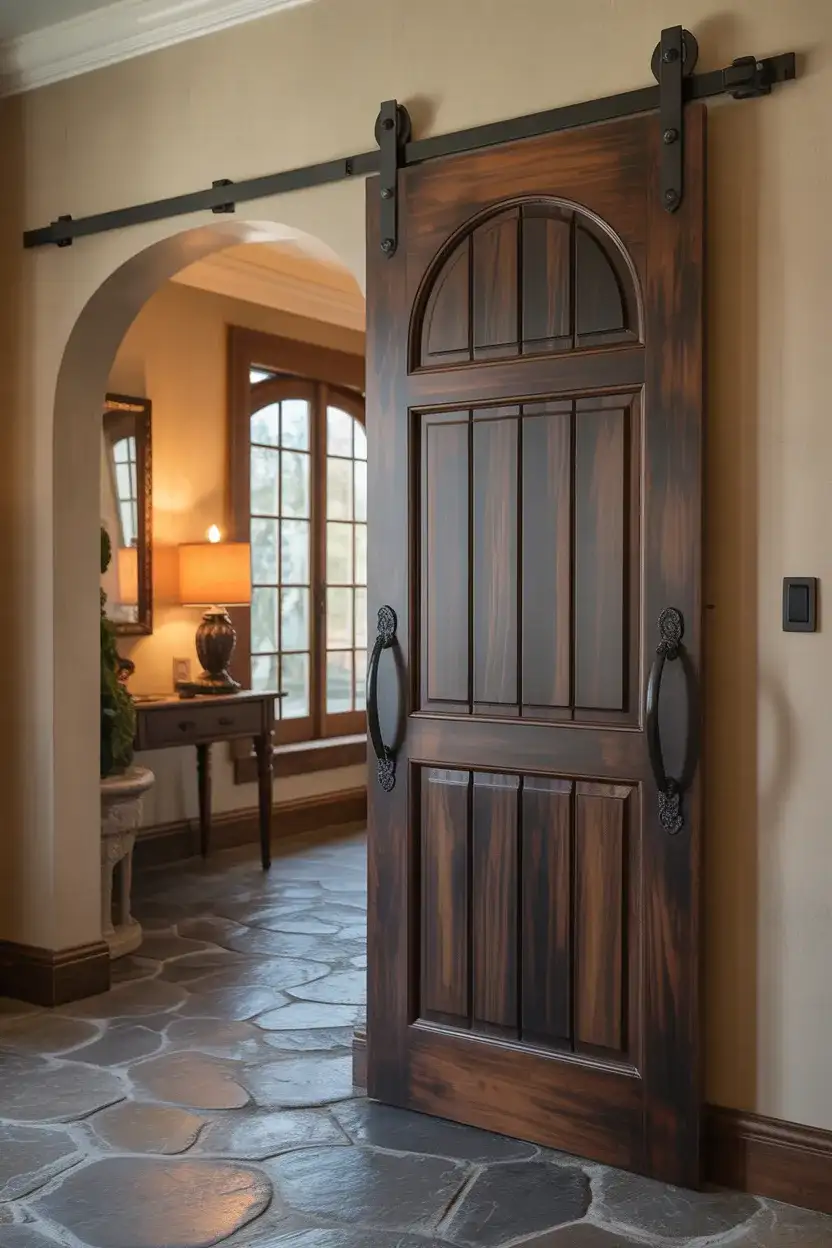 Arched Barn Door for a Romantic, Old-World Touch 2