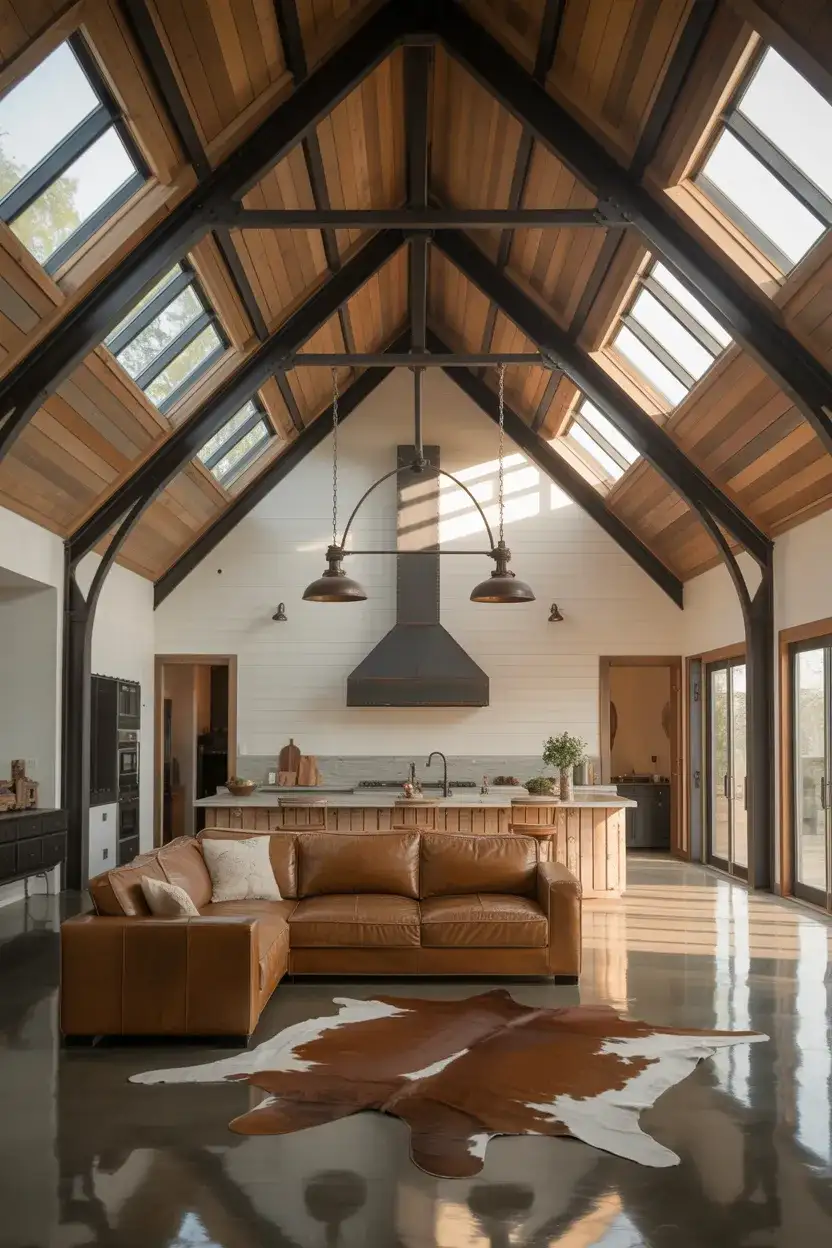 Barndominium Kitchen Living Great Room 1