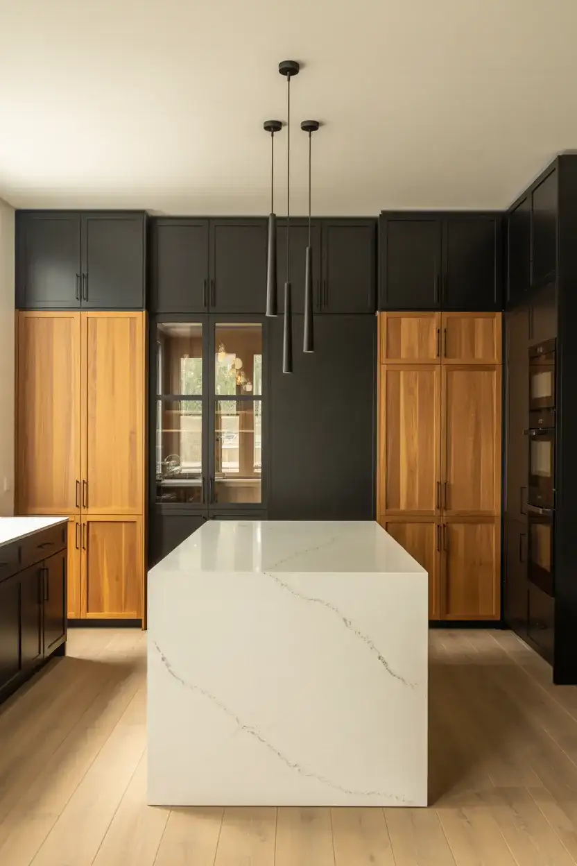 Black and White Oak Two-Tone Kitchen 2
