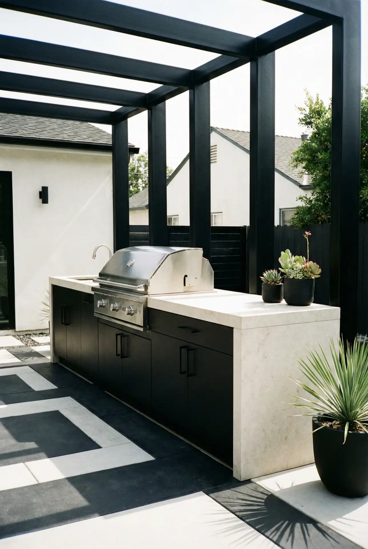 Bloxburg-Inspired Modern Geometric Kitchen 1