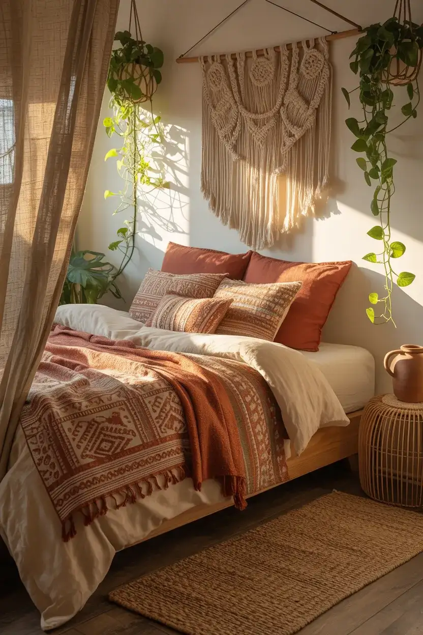 Bohemian Layered Textiles for a Relaxed Vibe 1