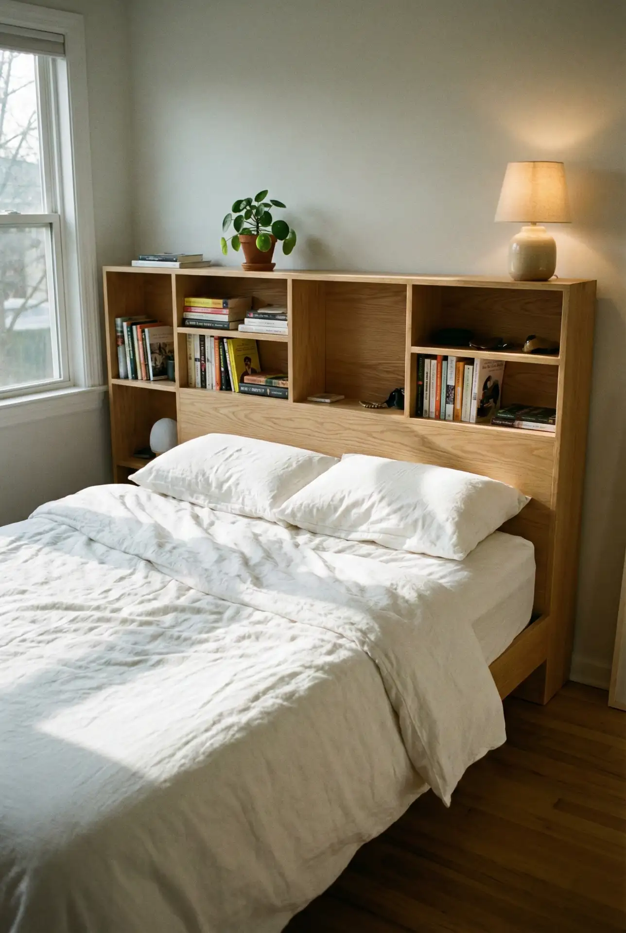 Built-In Storage Headboard Solution 1