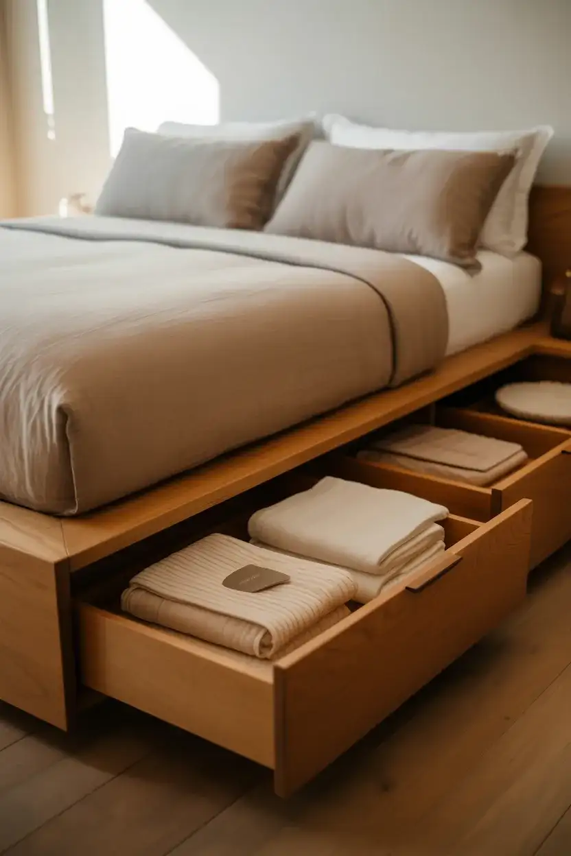 Built-In Under-Bed Storage 1