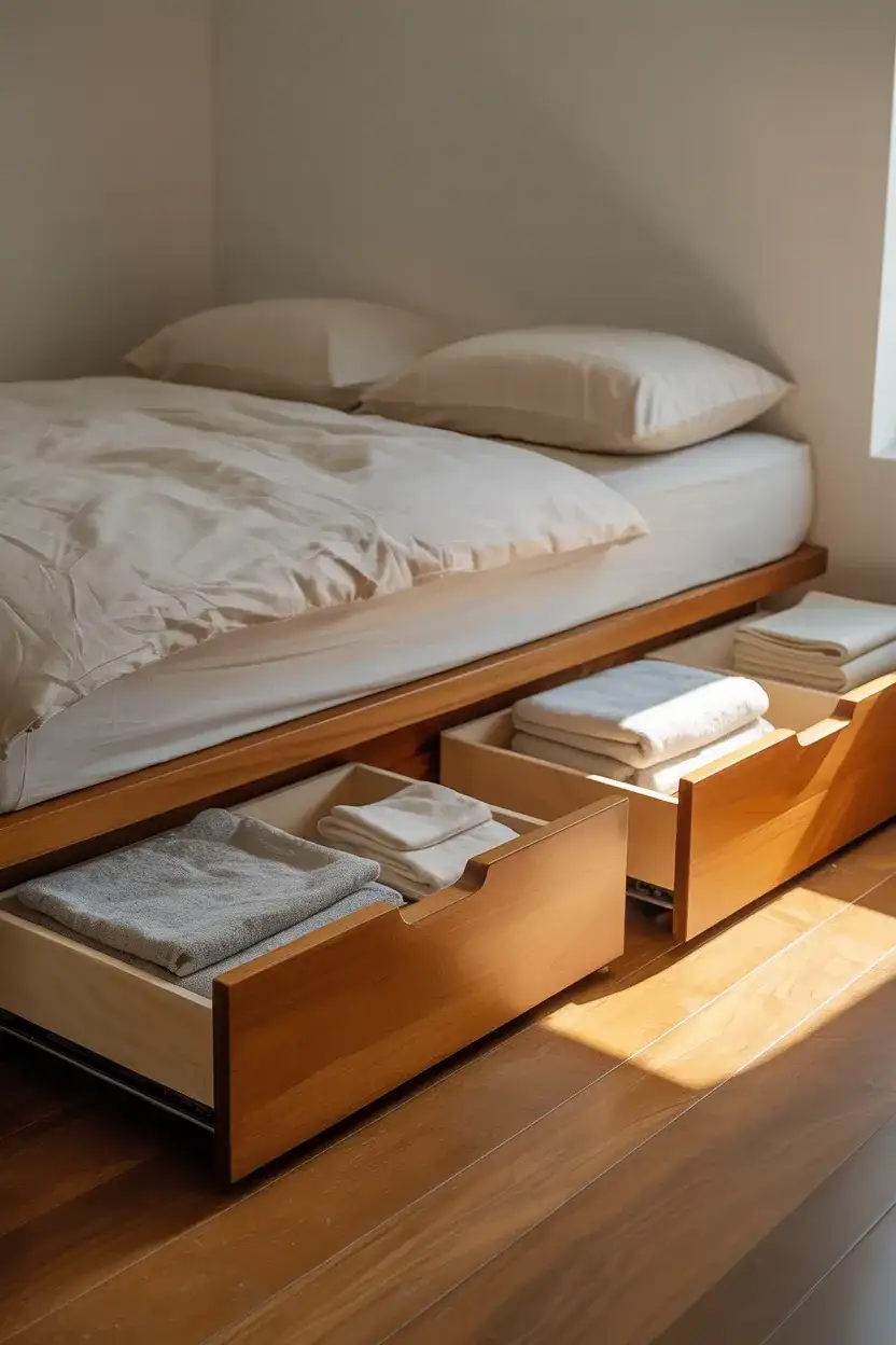 Built-In Under-Bed Storage 2