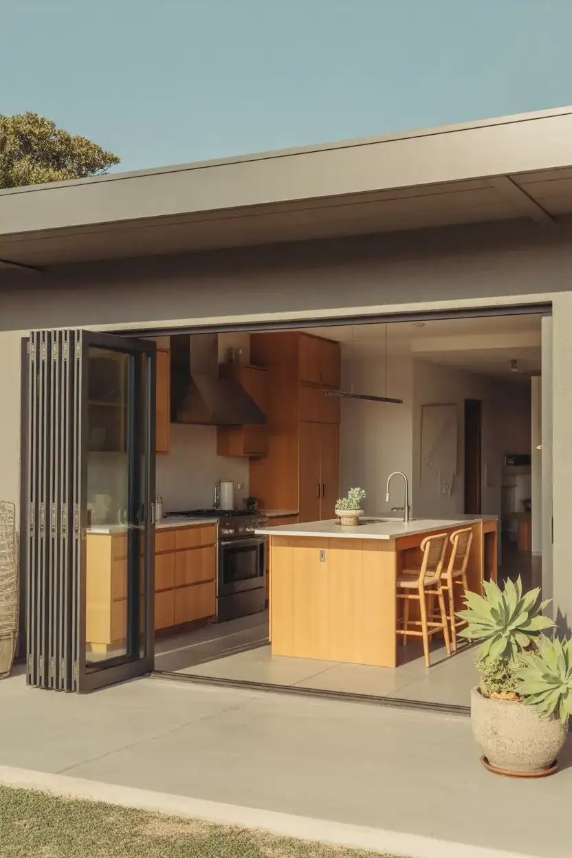 California Indoor-Outdoor Flow Kitchen 2