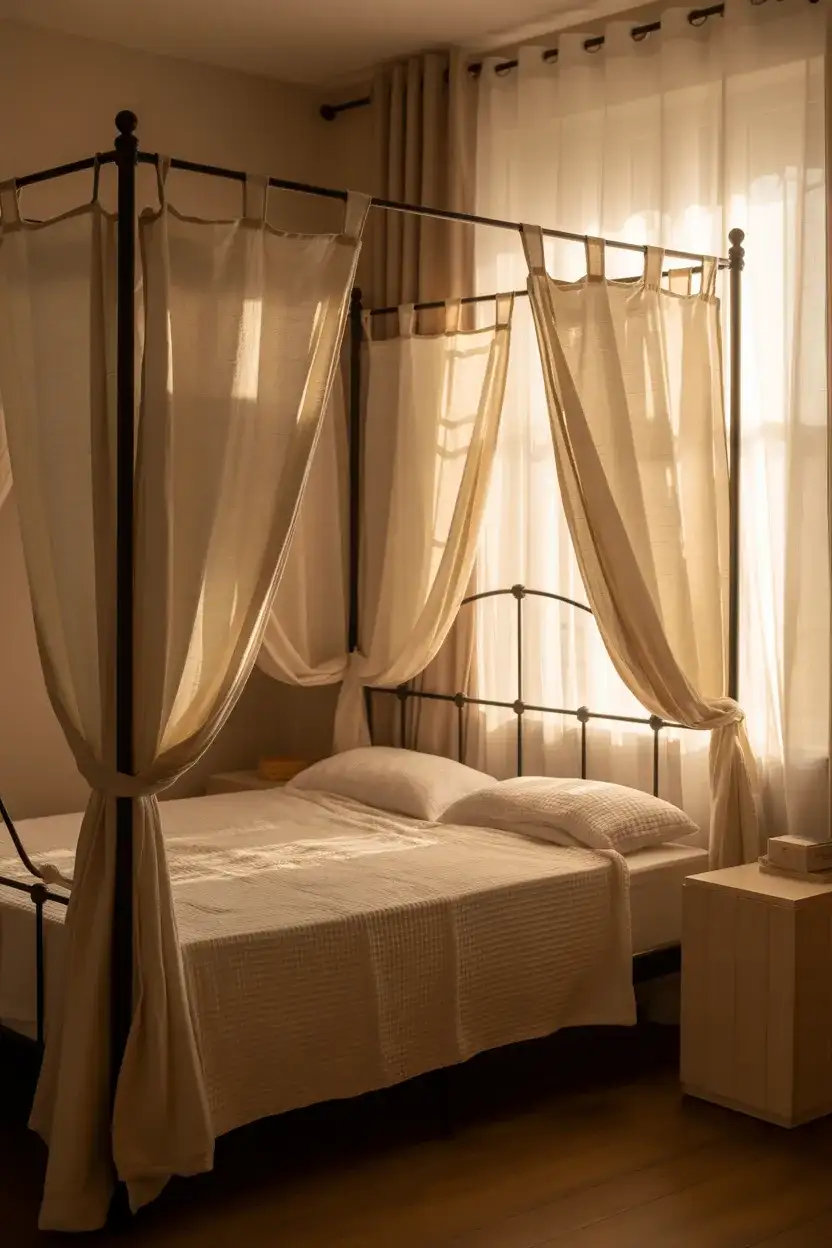 Canopy Bed Moment in a Small Space 2