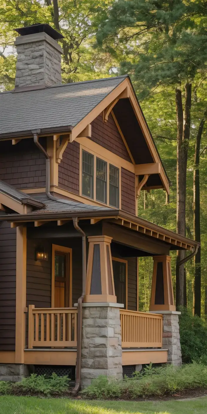 Chocolate Brown with Tan Accents 1