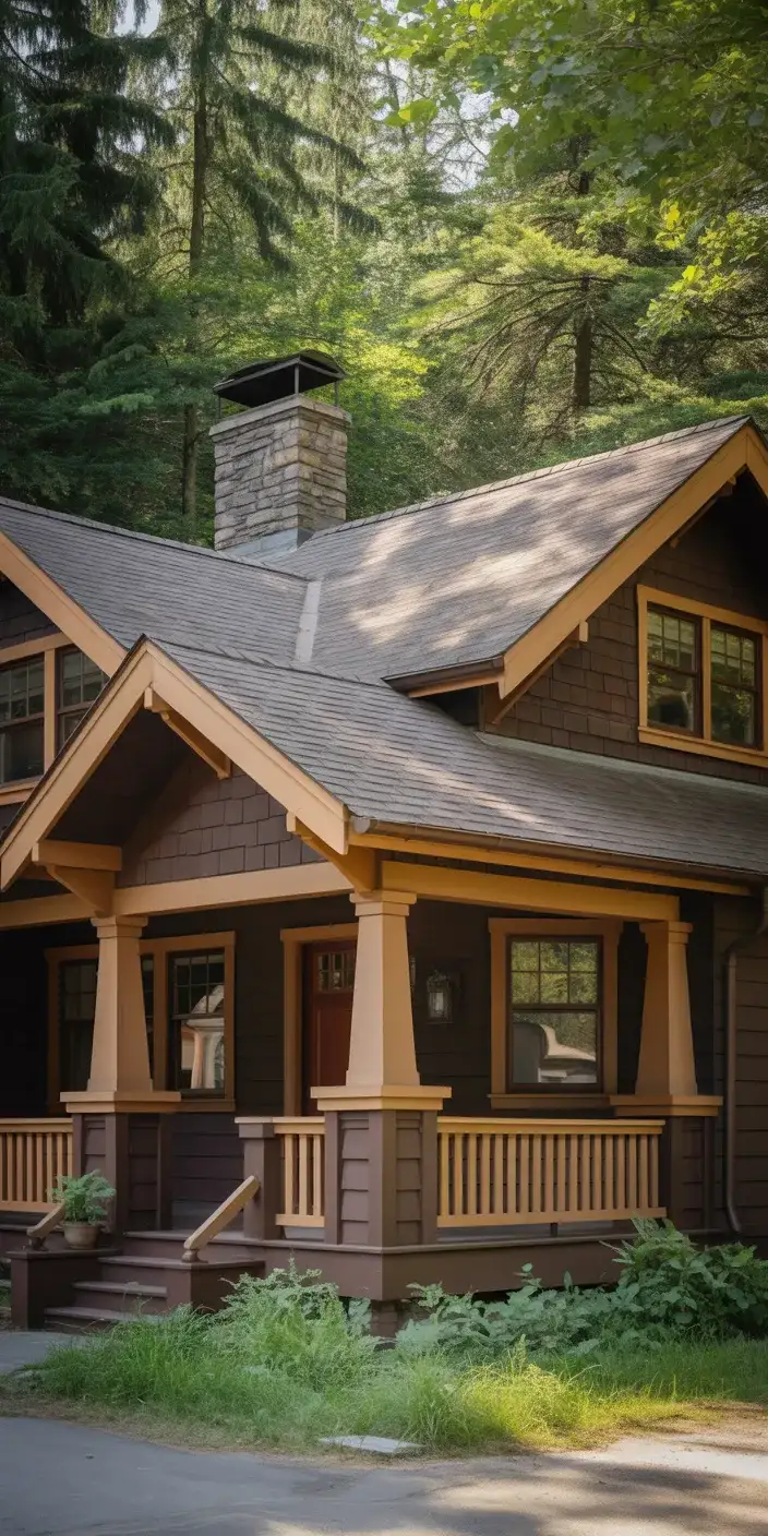 Chocolate Brown with Tan Accents 2