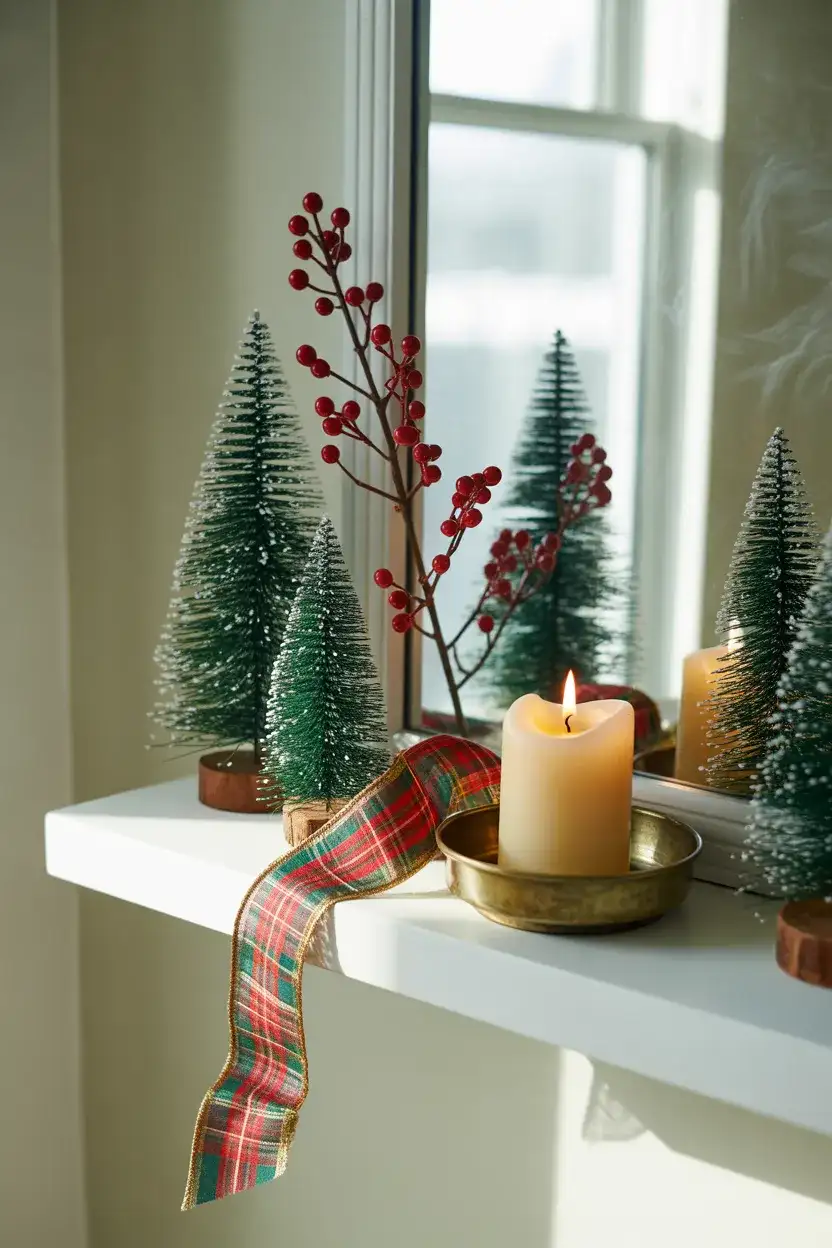 Christmas Bathroom Shelf Decor 1