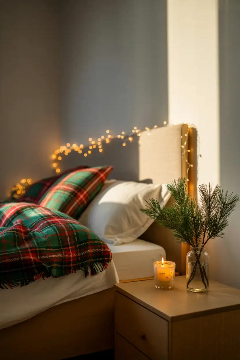 Christmas Themed Small Bedroom Decor for the Holidays 1