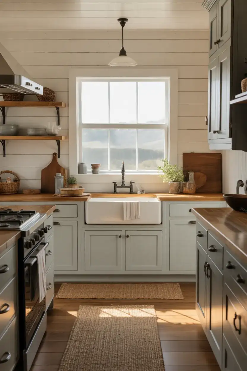 Coastal Farmhouse with Shiplap Walls 1