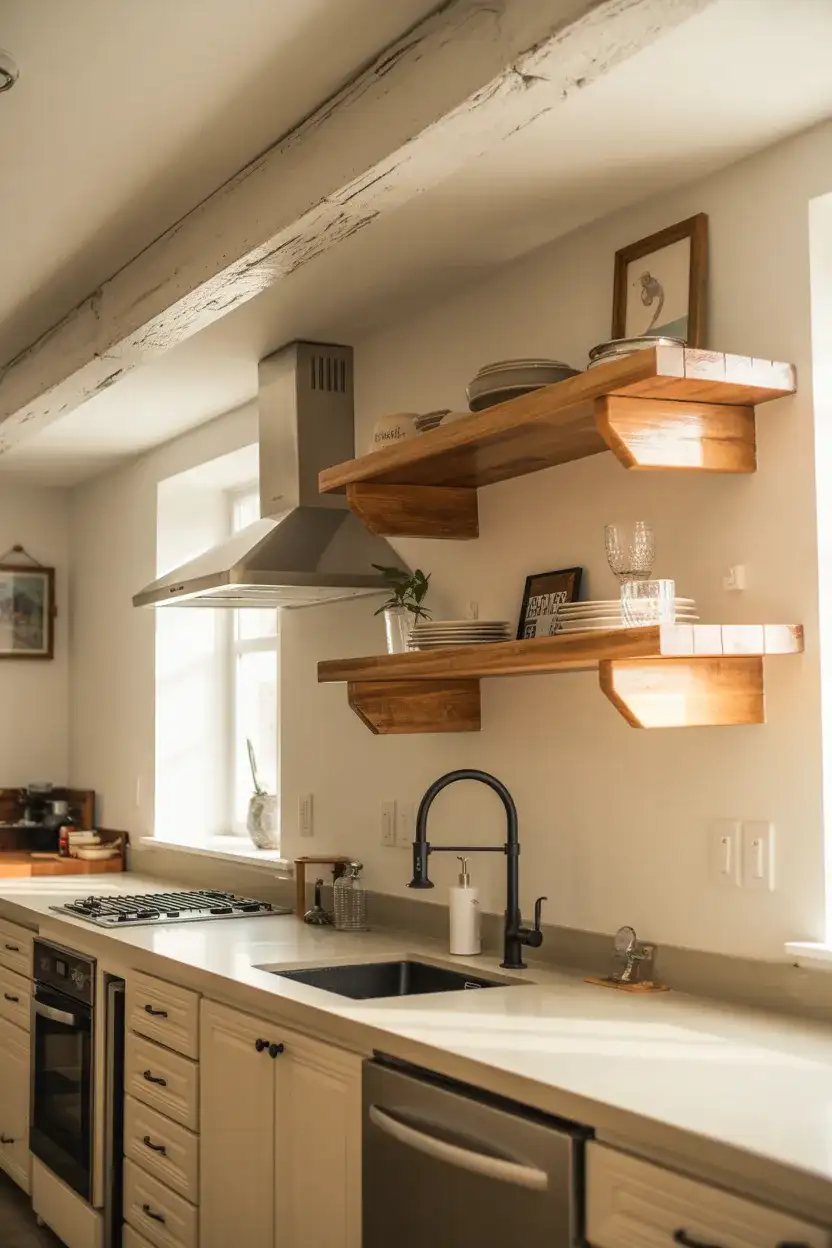 Coastal Kitchen with Reclaimed Wood Accents 2