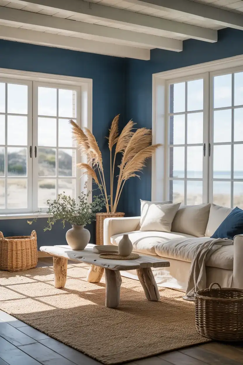 Coastal Navy and Sandy Linen 1