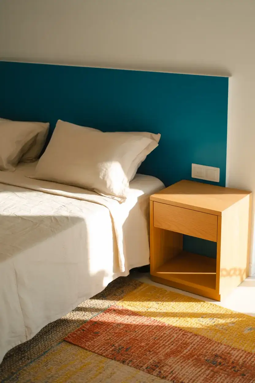 Colorful Small Bedroom with Playful Accents 1