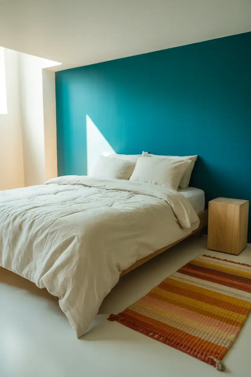 Colorful Small Bedroom with Playful Accents 2