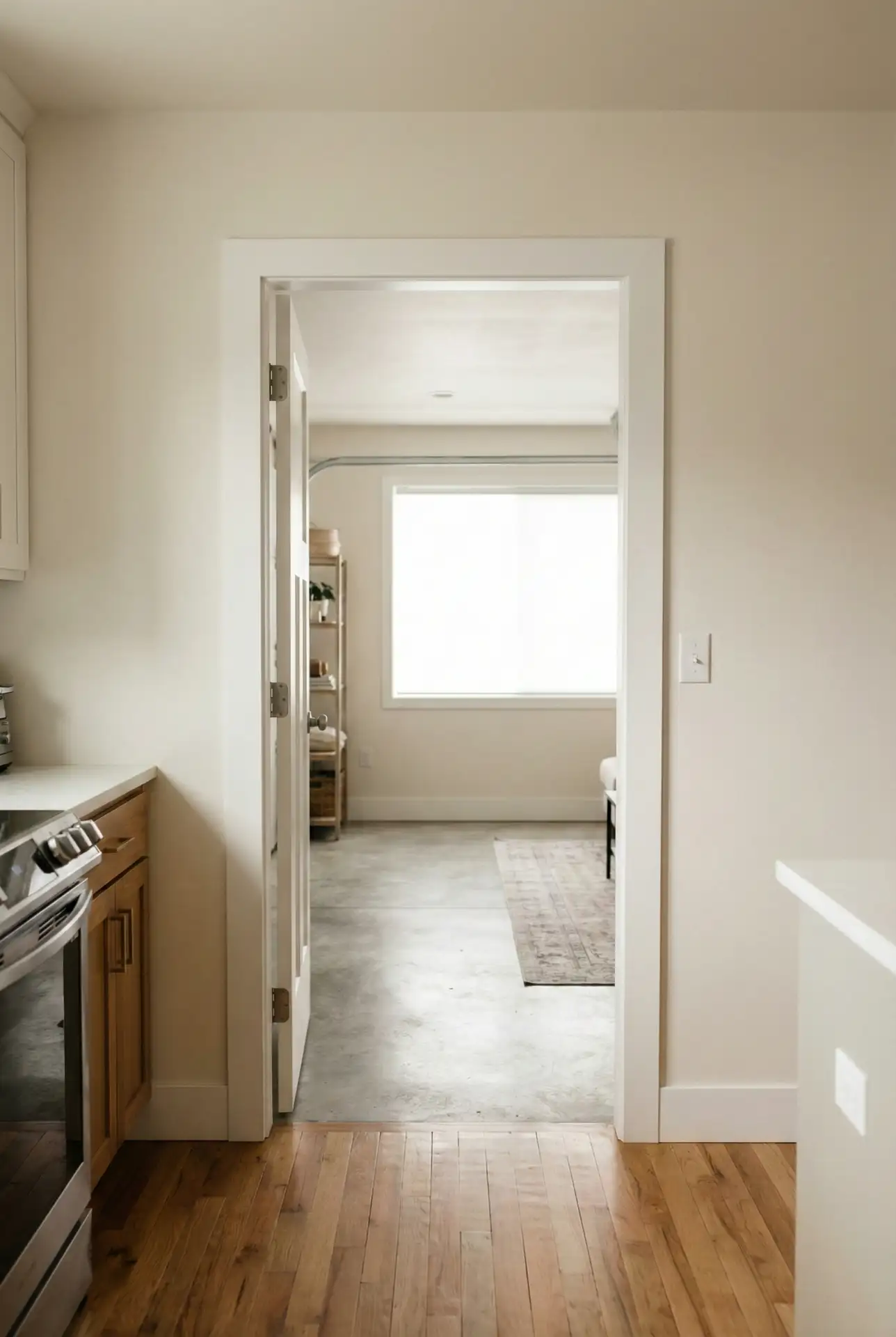 Converting a Garage into Living Space with Interior Door Access 2