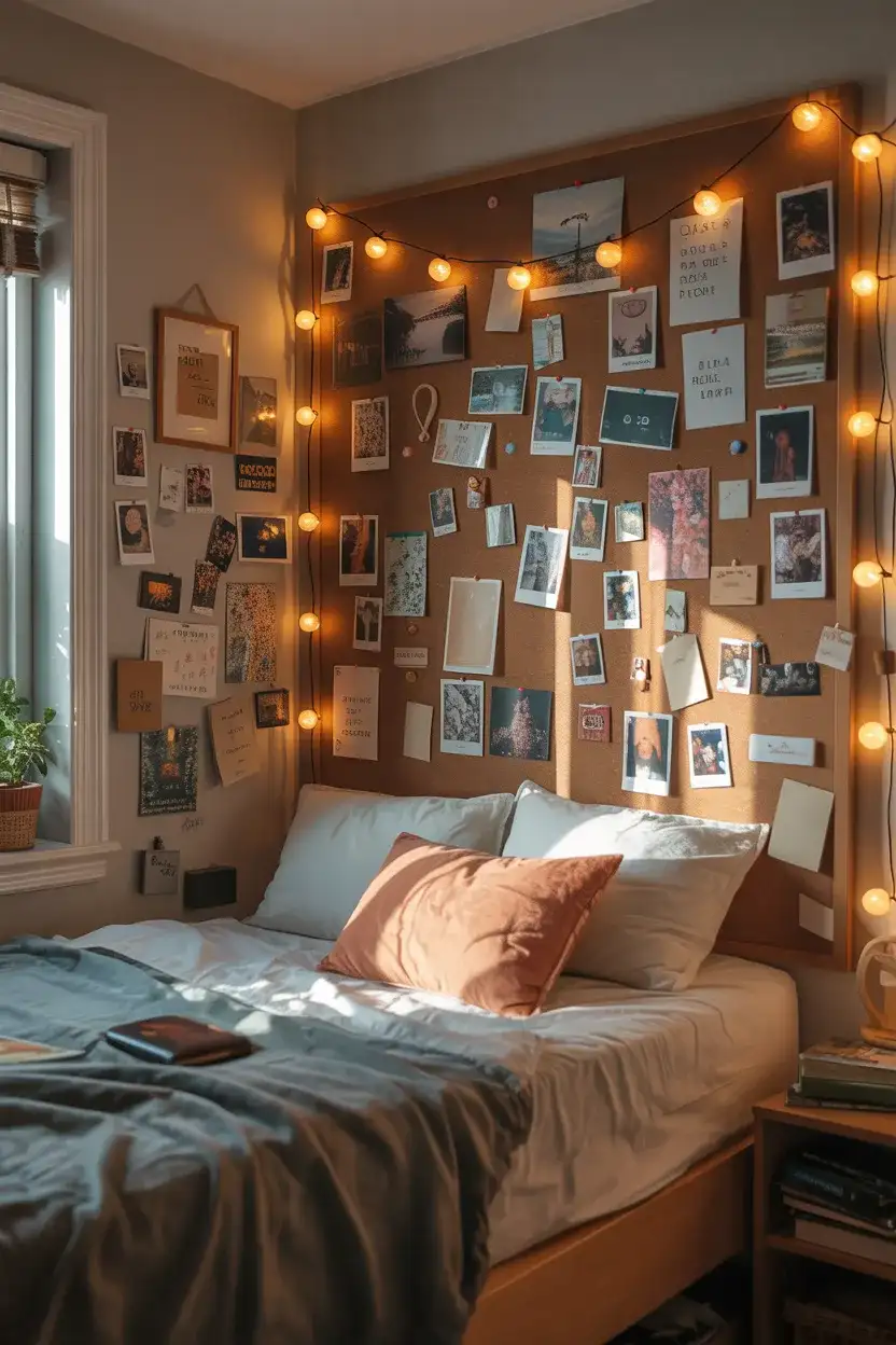 Cork Board Gallery Wall for Rotating Art 1