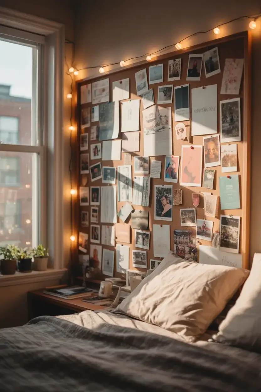 Cork Board Gallery Wall for Rotating Art 2