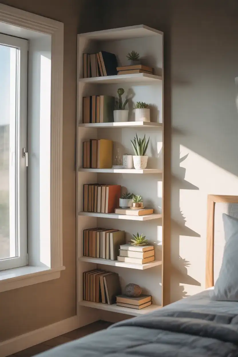 Corner Shelving Units to Maximize Awkward Spaces 1