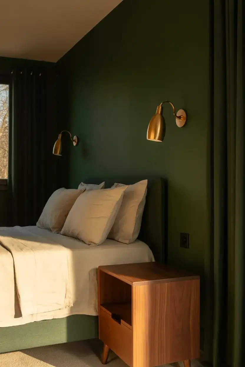 Cozy Dark Walls in a Tiny Room 1