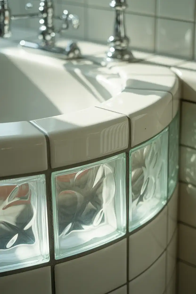 Curved Glass Block Window 2