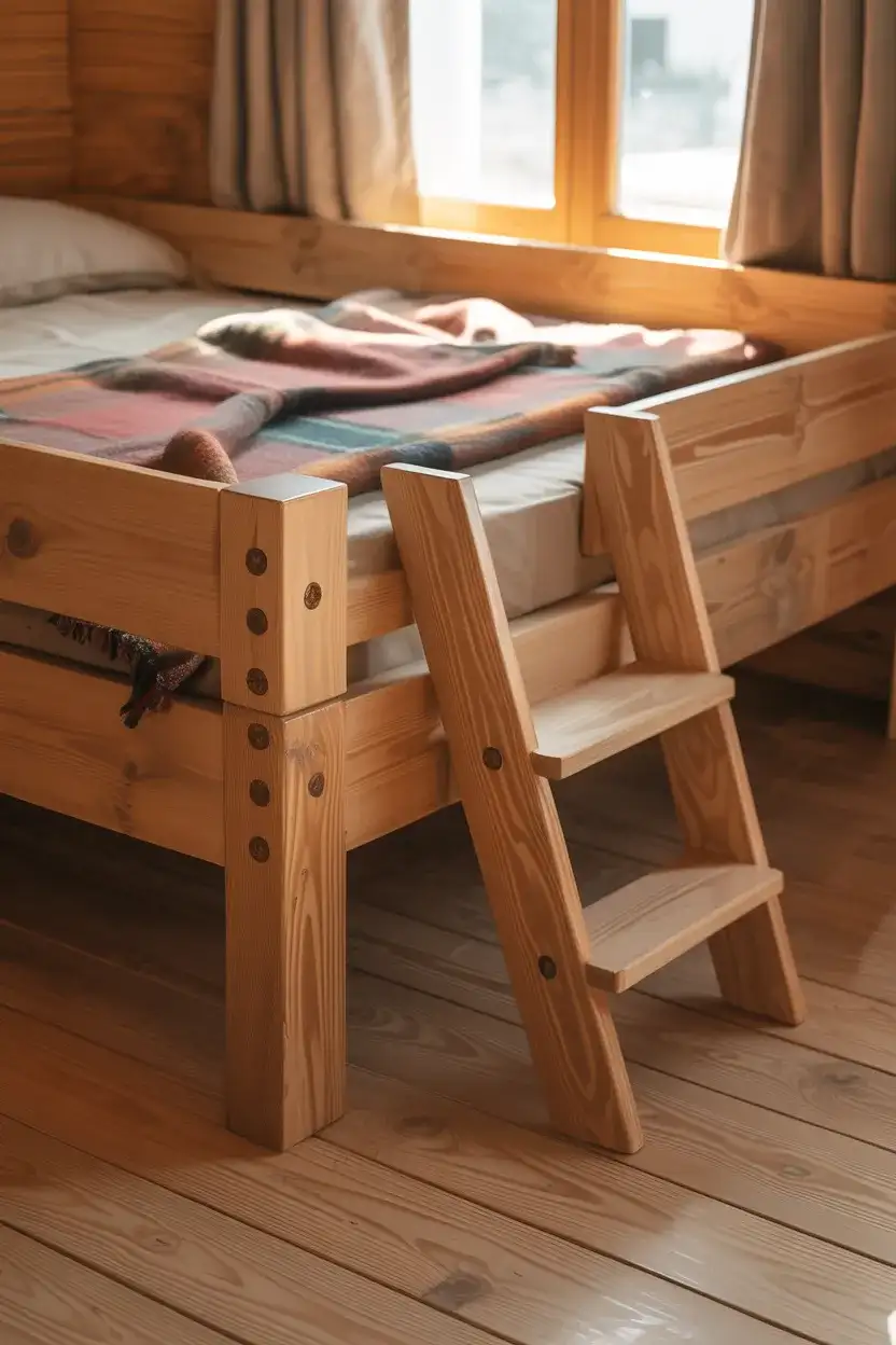 DIY Loft Bed Built from Scratch 2