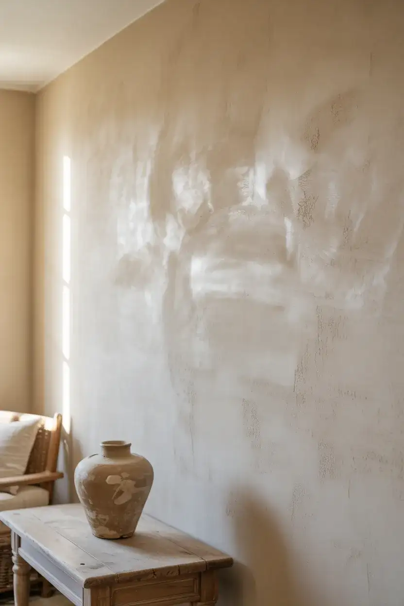 DIY Plaster Accent Wall 2