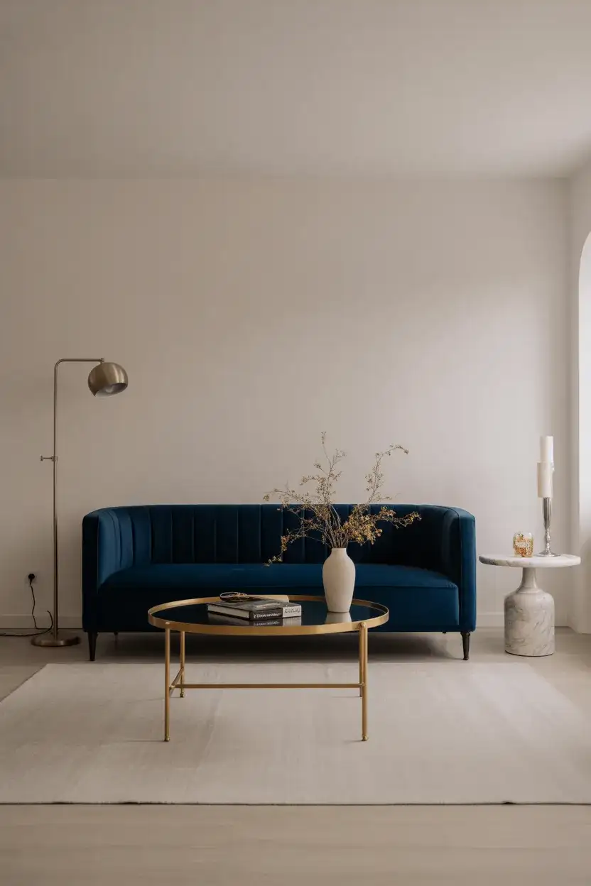 Dark Blue and Gold Glamour 1