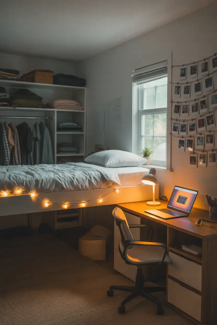 Dorm Room Loft Bed Transformation 1