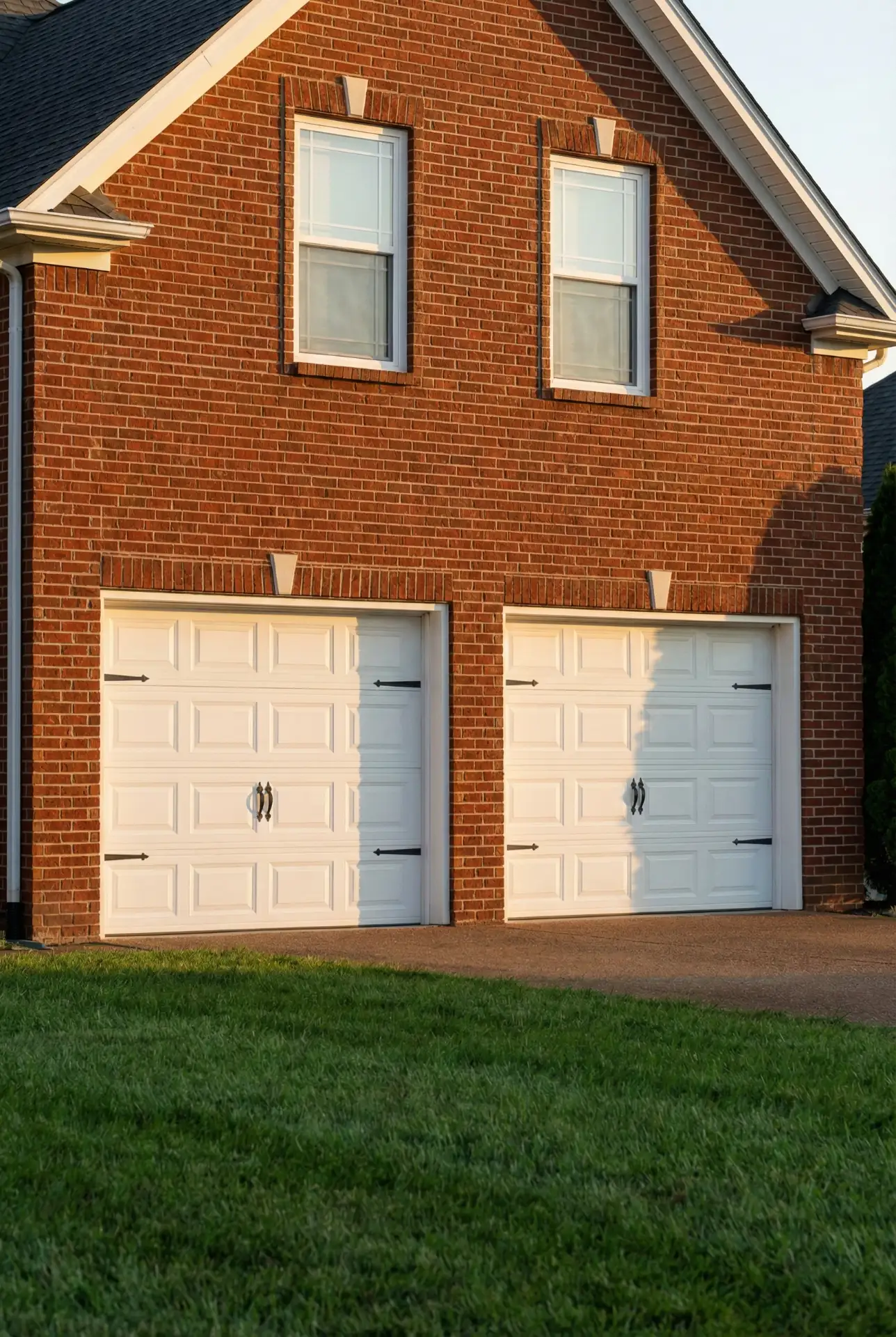 Double Garage Doors with Symmetrical Design 1