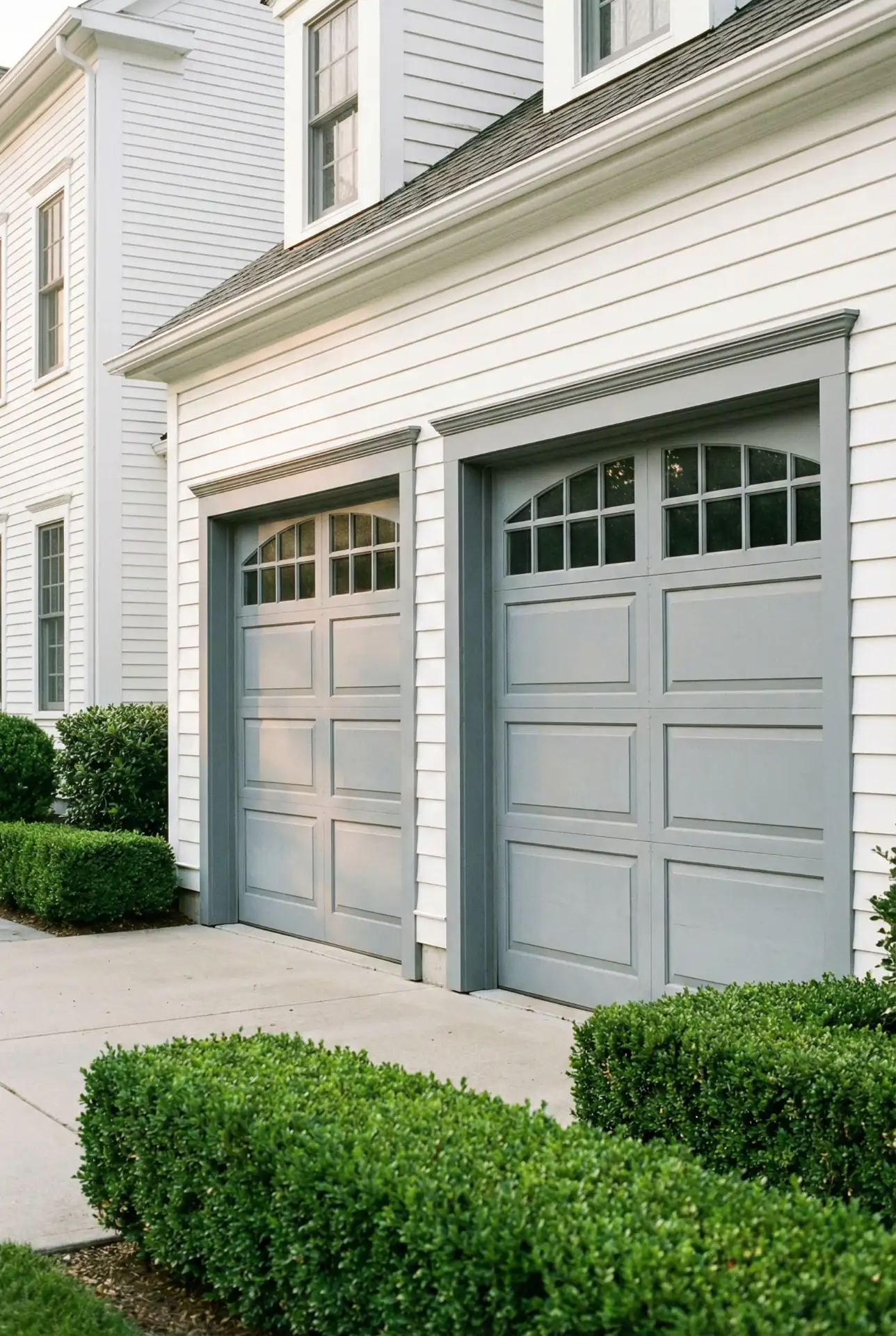 Double Garage Doors with Symmetrical Design 2