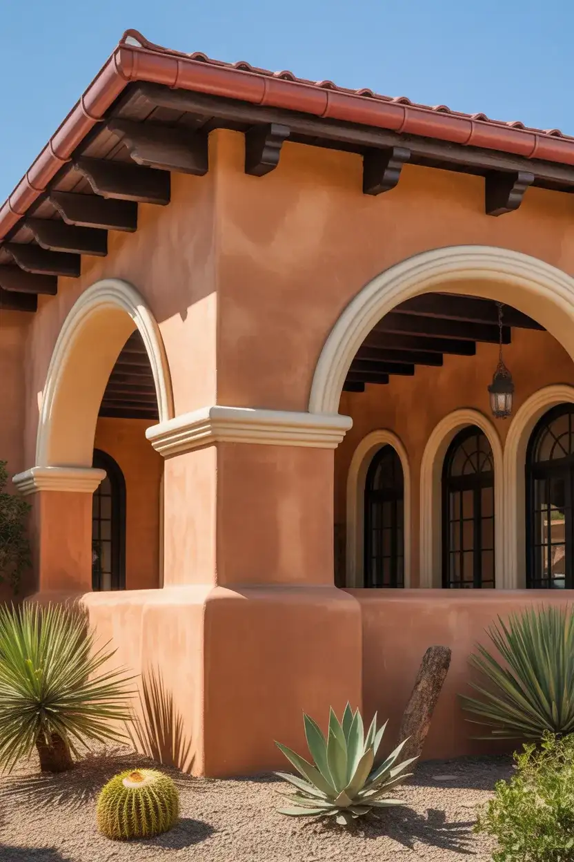 Earthy Terracotta with Cream Trim 1