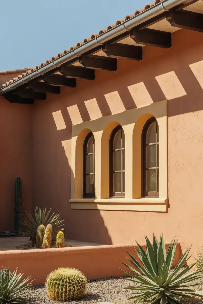 Earthy Terracotta with Cream Trim 2