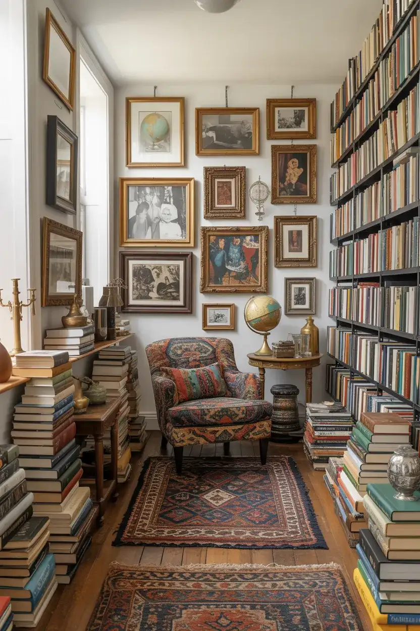 Eclectic Maximalist Book Room 1
