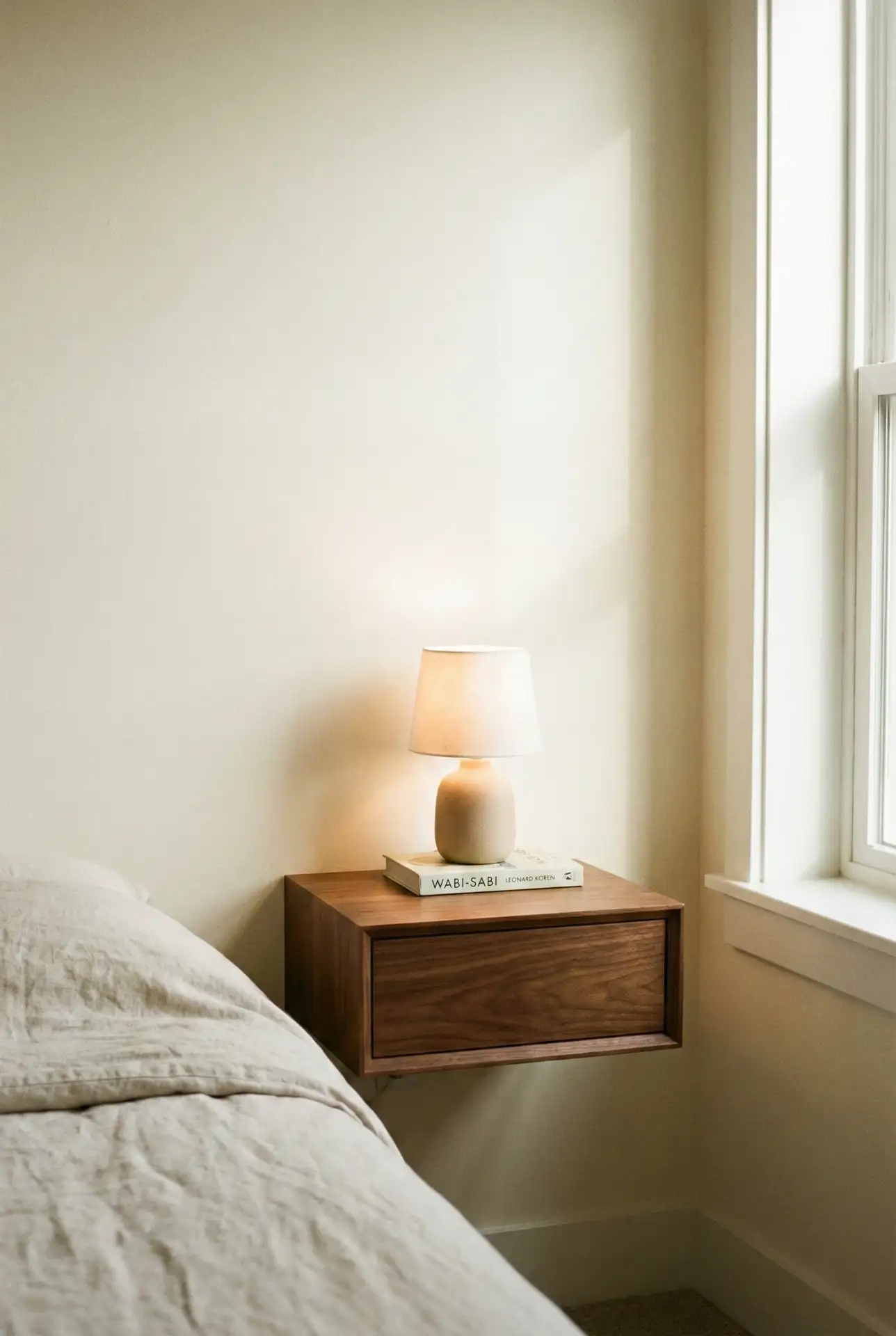 Floating Nightstands to Free Up Floor Space 2