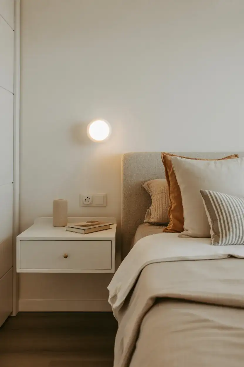 Floating Nightstands to Open Floor Space 1