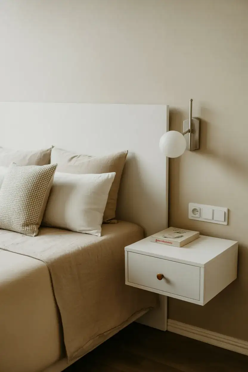 Floating Nightstands to Open Floor Space 2