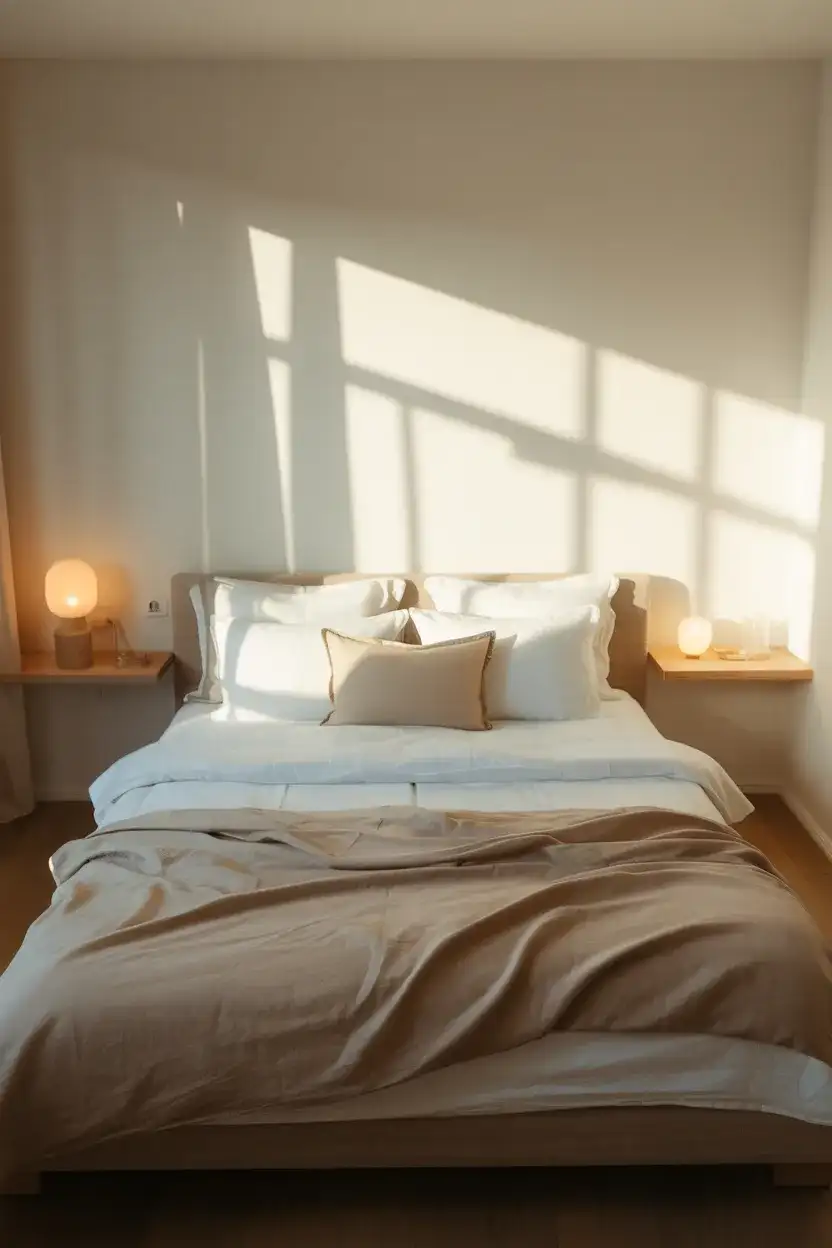 Floating Shelves as Nightstands 2