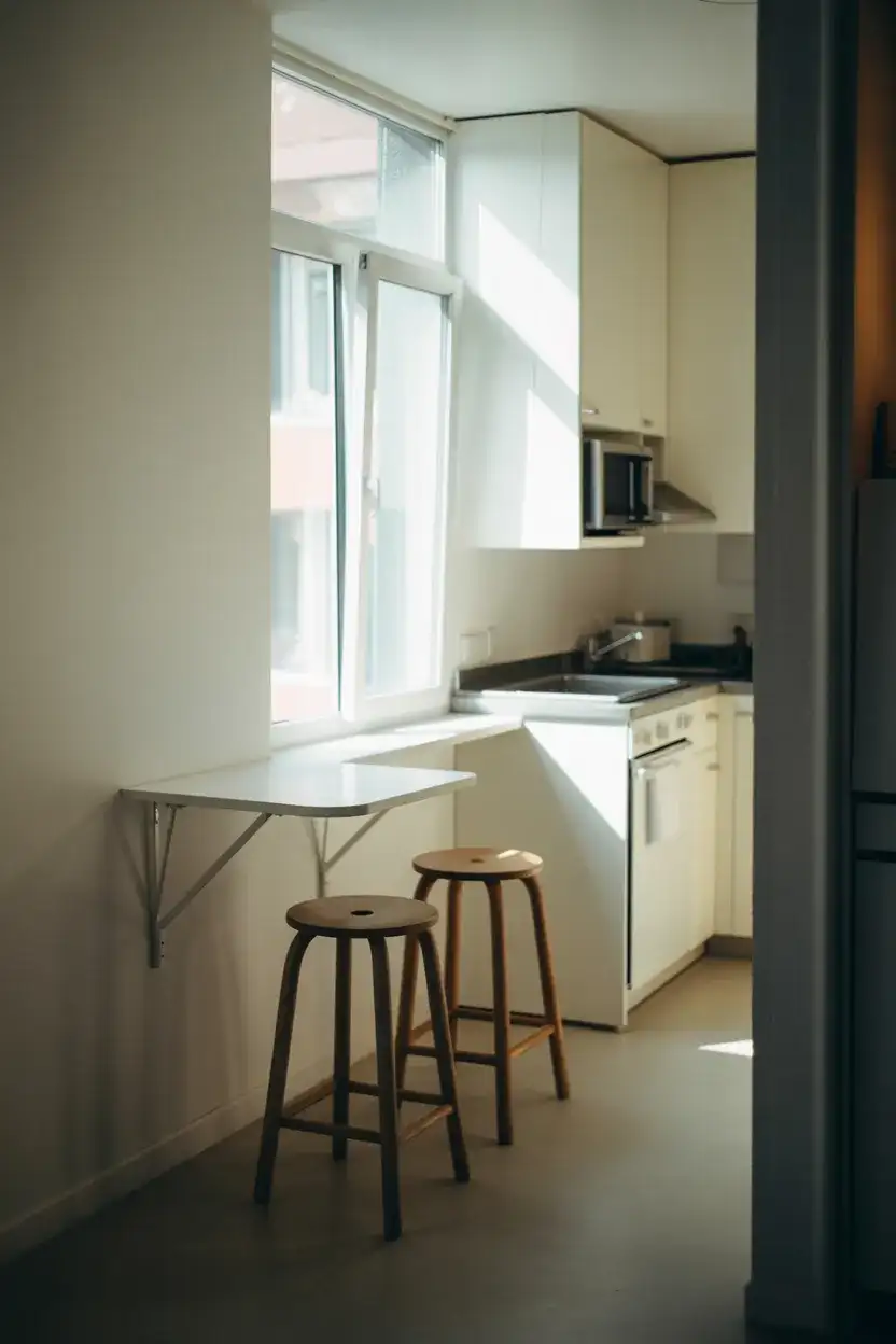 Fold-Down Wall Table for Dining 1