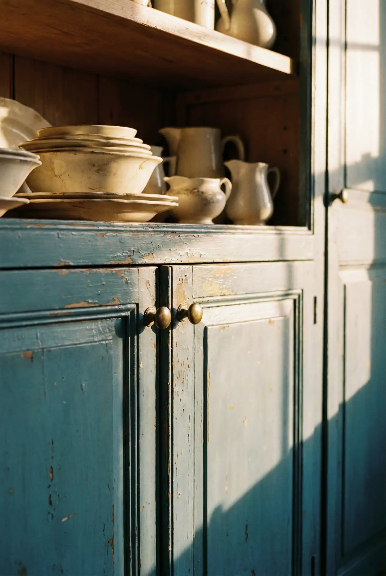 French Country Blue with Distressed Finish 2