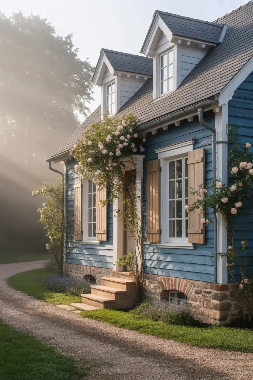 French Country Blue with Rustic Accents 1