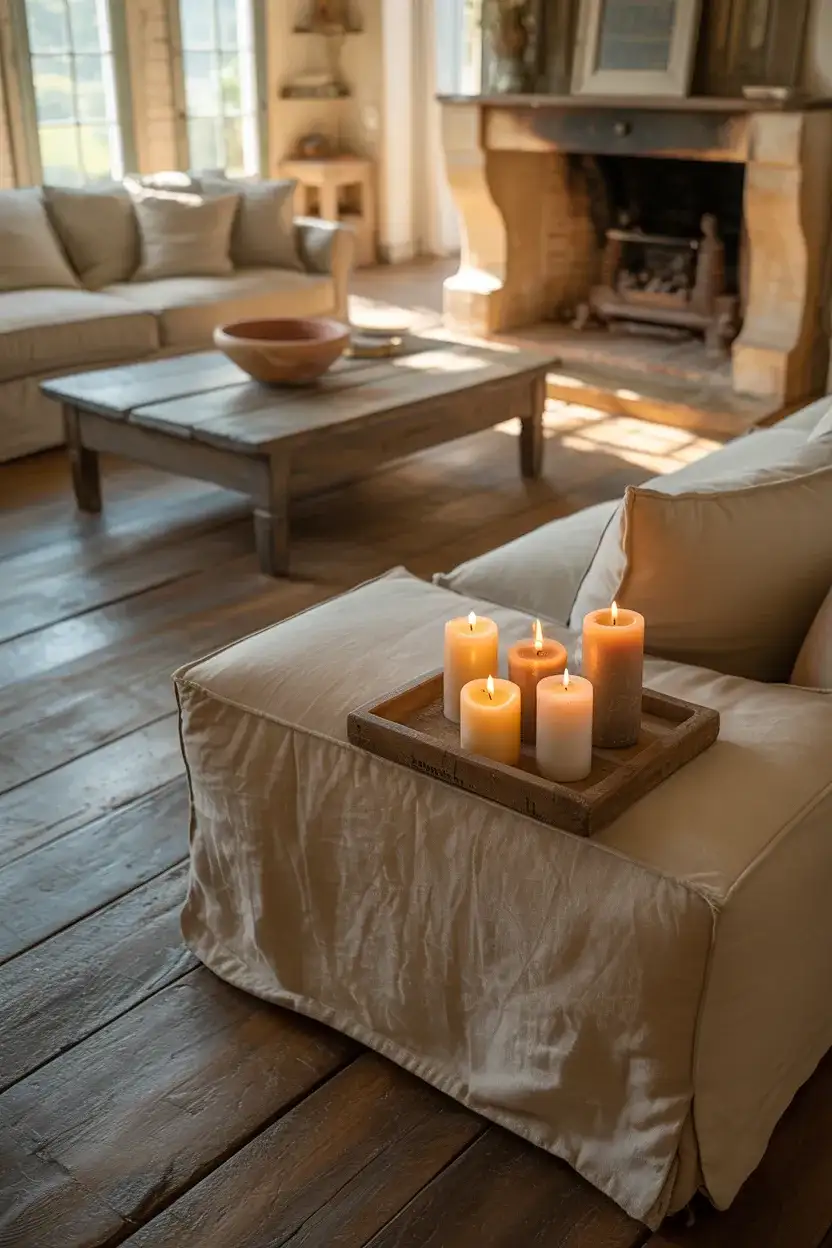 French Country Farmhouse Living Room 1