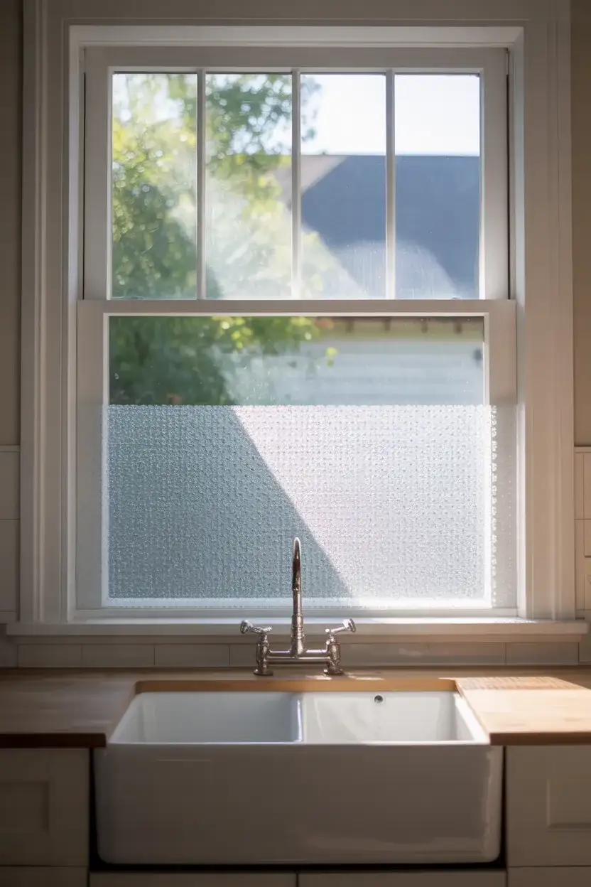 Frosted Film for Privacy Without Darkness 1