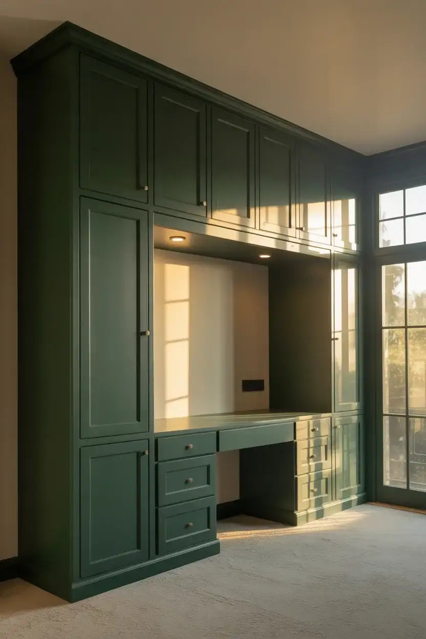 Full-Wall Loft Bed Built-In System 1