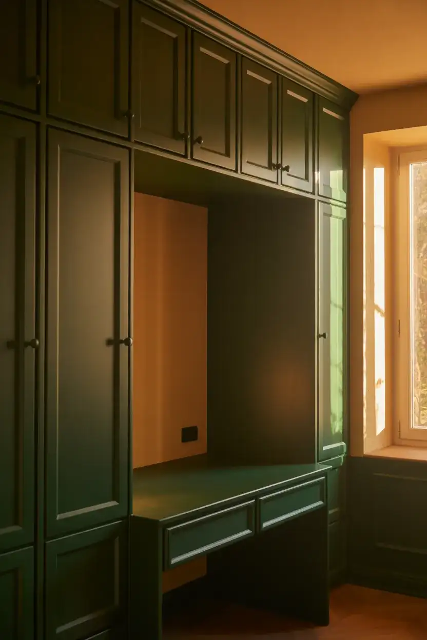 Full-Wall Loft Bed Built-In System 2