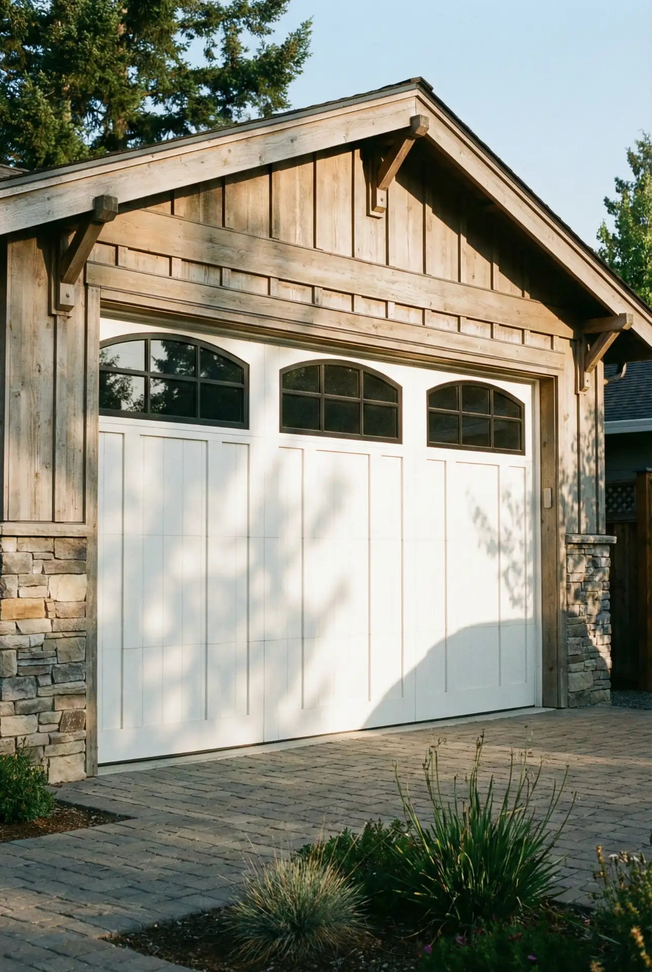 Garage Doors with Fake Window Inserts 2