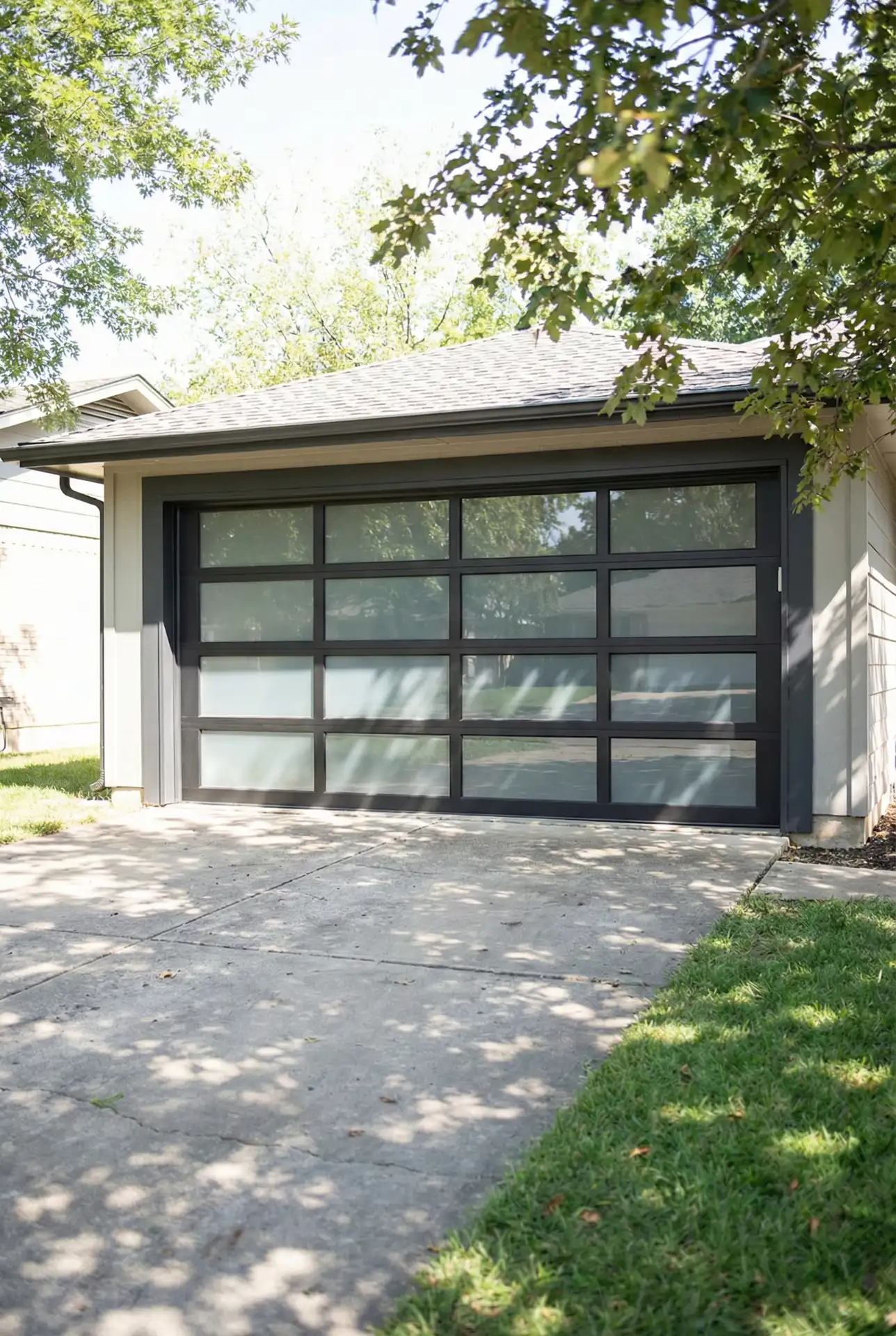 Glass Panel Garage Doors for Natural Light 1