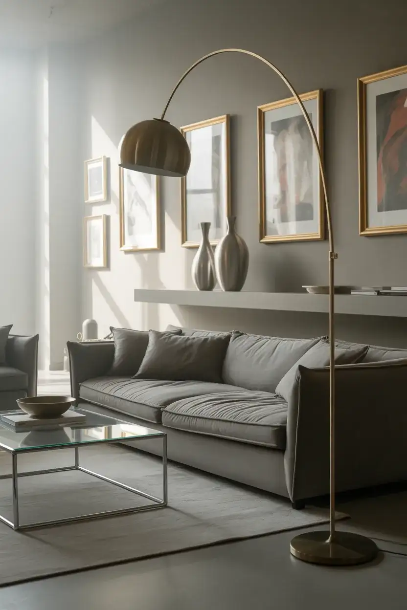 Grey Decor with Metallic Accents 2